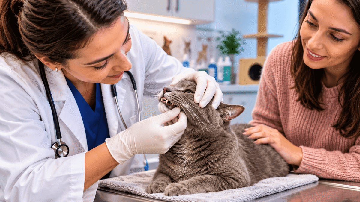 Mau hálito em gato