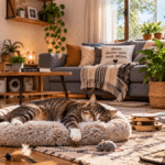 casa é confortável para o gato