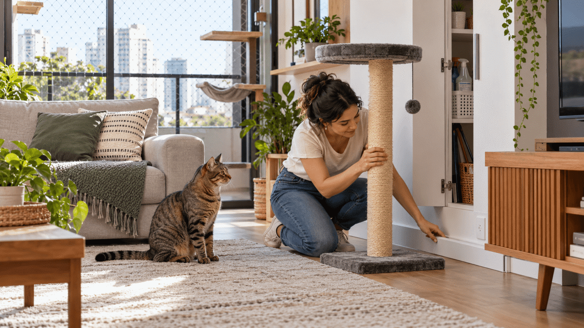 Casa segura para gatos